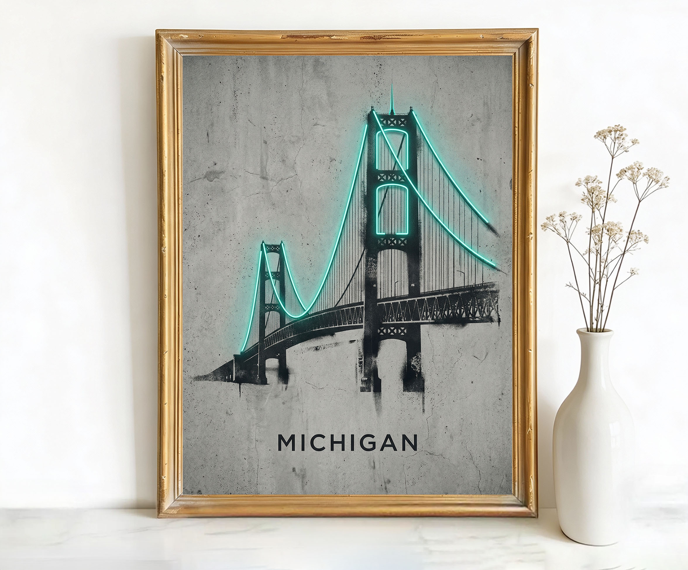Mackinac Bridge Michigan Bridge Art