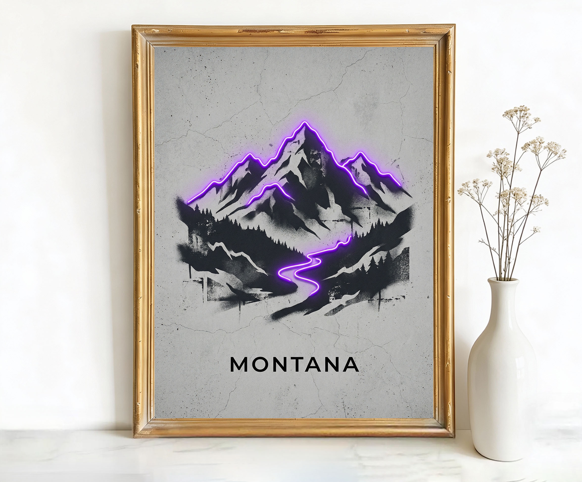 Montana USA Rocky Mountains Art