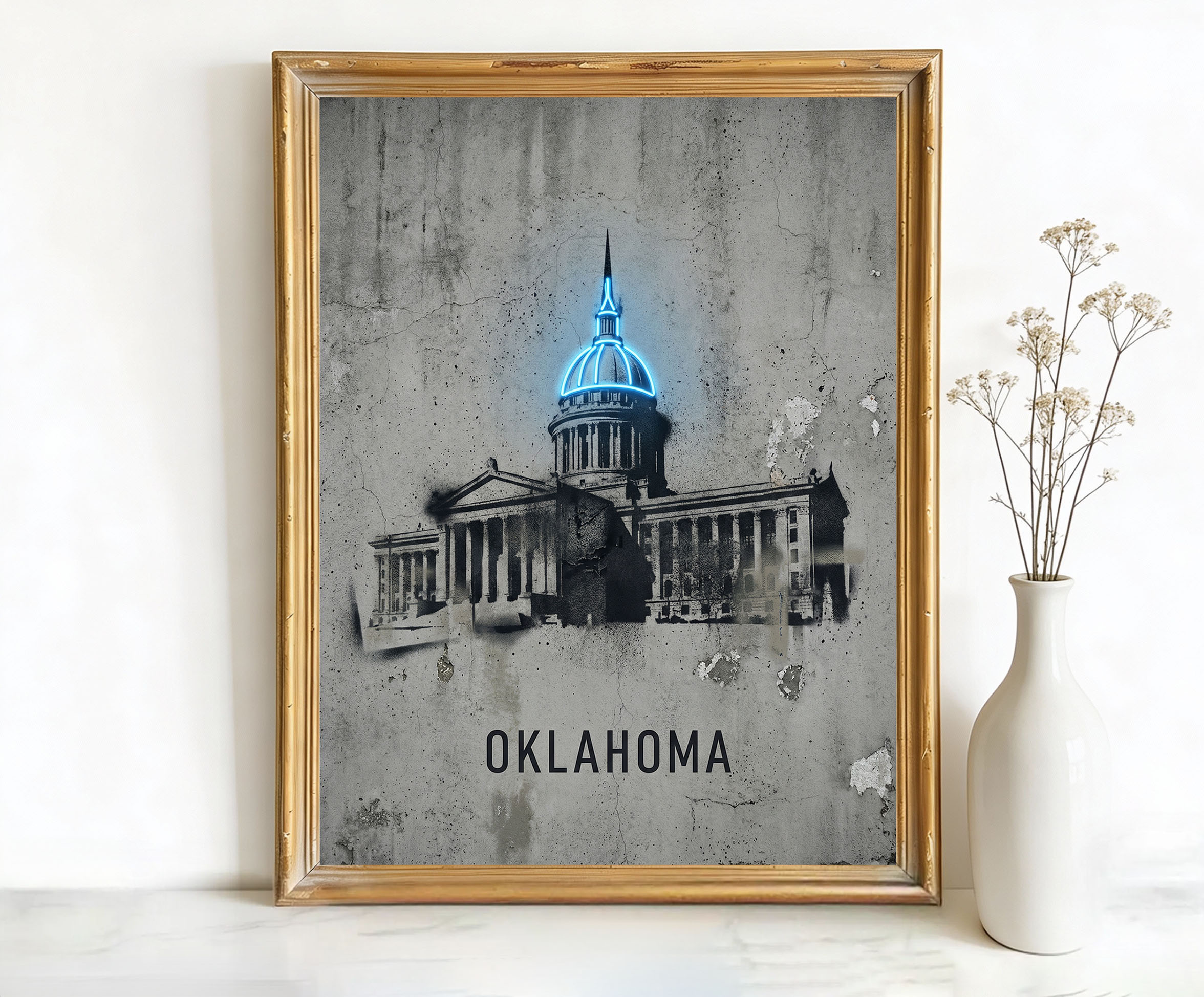 Oklahoma City State Capitol Building Art