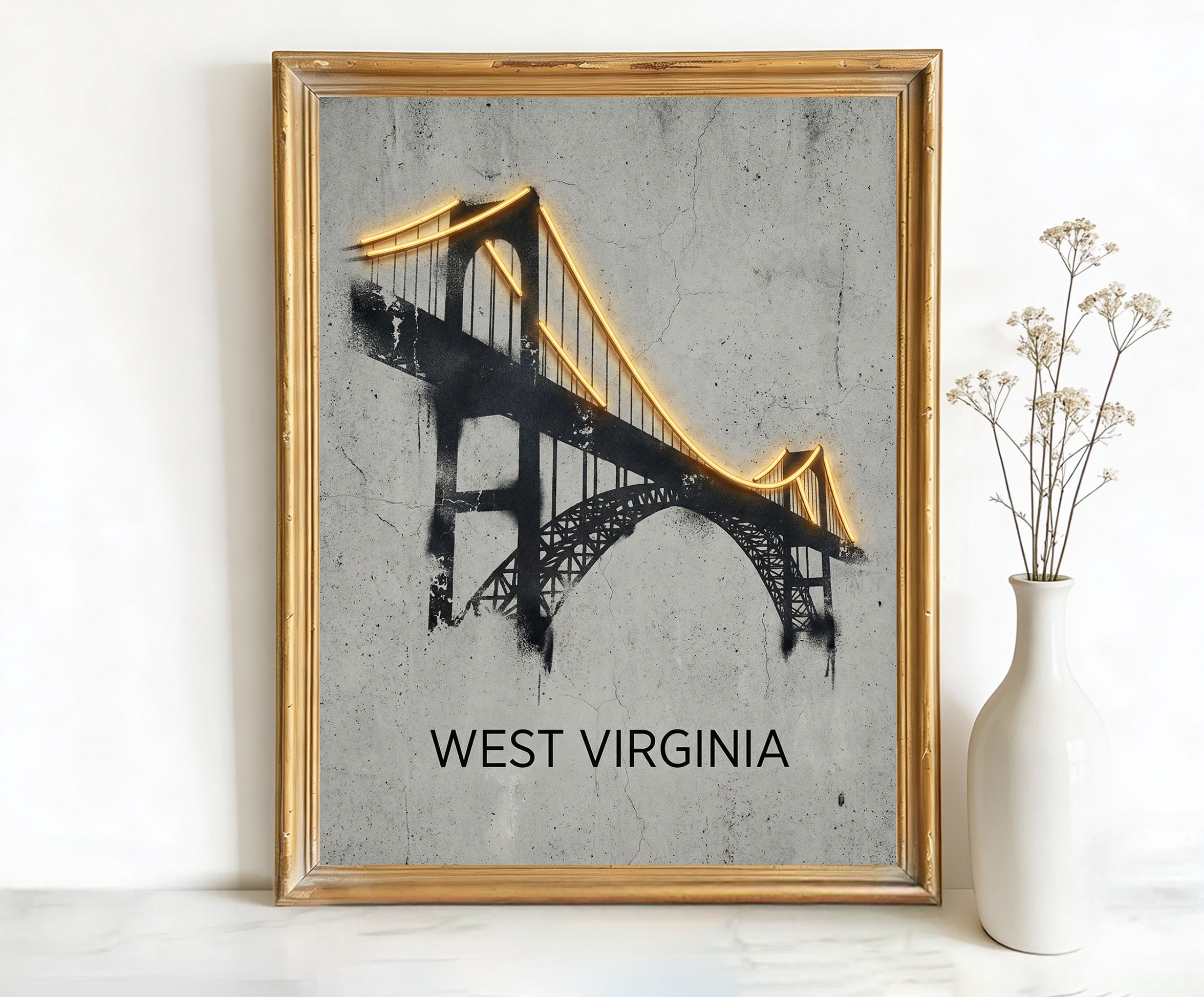 New River Gorge Bridge West Virginia New Gorge Bridge Art